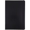 JAM Paper® Hardcover Notebook with Elastic, Large Journal, 5 7/8 x 8 1/2, Black, 100 Lined Sheets, Sold Individually (340526600)