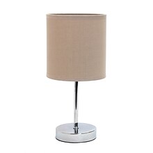 Simple Designs Incandescent Table Lamp, Grey (LT2007-GRY)