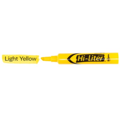 Avery Hi-Liter Desk Style Highlighters, Chisel Tip, Yellow, Dozen (07742)