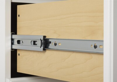 SystemBuild Kendall 36" 2 Door/2 Drawer Storage Cabinet, White (7364401PCOM)