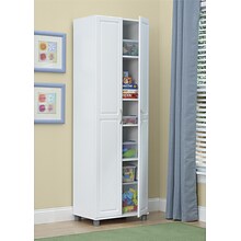 SystemBuild Kendall 24 Utility Storage Cabinet, White (7362401PCOM)