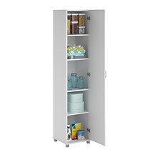 SystemBuild Kendall 16 Utility Storage Cabinet, White (7360401PCOM)