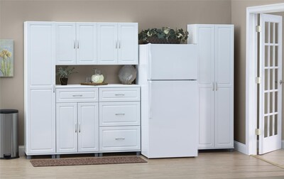 SystemBuild Kendall 16" Utility Storage Cabinet, White (7360401PCOM)