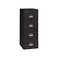 FireKing Classic 4-Drawer Vertical File Cabinet, Fire Resistant, Letter, Black, 25 (4-1825-CBL)