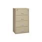 FireKing Classic 4-Drawer Lateral File Cabinet, Fire Resistant, Letter/Legal, Parchment, 31.18"W (4-3122-CPA)