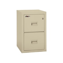 FireKing Small Office/Home Office 2-Drawer Vertical File Cabinet, Fire Resistant, Letter/Legal, Parc
