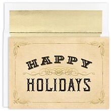 JAM Paper® Christmas Cards Boxed Set, Western Style Holidays, 18/Pack
