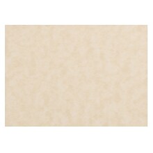 JAM Paper® Blank Flat Note Cards, 3 1/2 x 4 7/8 (Fits in 4bar A1 Envelopes), Natural Parchment, 50/p