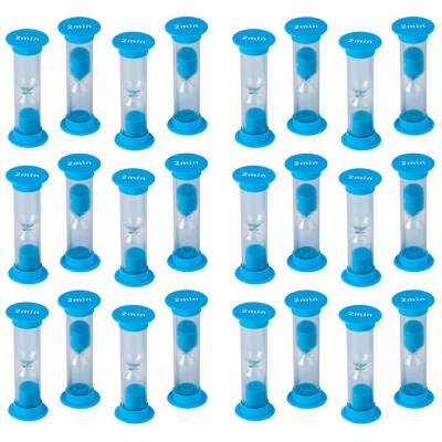 Teacher Created Resources 2 Minute Sand Timers, Mini, Pack of 6 (TCR20945BN)
