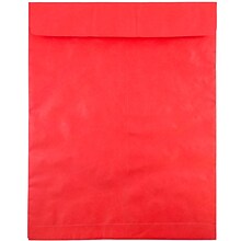 JAM Paper 11.5 x 14.5 Tear-Proof Open End Catalog Envelopes, Red, 25/Pack (V021388)