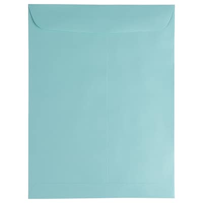 JAM Paper 9 x 12 Open End Catalog Envelopes, Aqua Blue, 25/Pack (31287530)