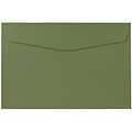 JAM Paper 6 x 9 Booklet Envelopes, Olive Green, 25/Pack (3157498)