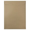 JAM Paper Open End Catalog Envelopes with Clasp Closure, 10 x 13, Brown Kraft, 10/Pack (563120854D