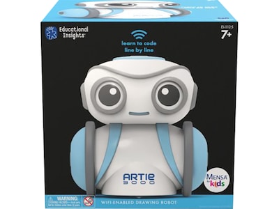 Educational Insights Artie 3000 Coding Robot, White/Blue (1125)