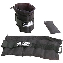 Gofit Black Ankle Weights, 0.5 lbs. - 5 lbs. (GF-5W)