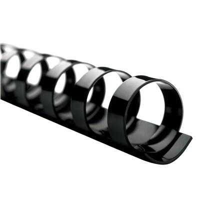 GBC CombBind 2 Plastic Binding Spine Comb, 500 Sheet Capacity, Black, 50/Box (4200022)