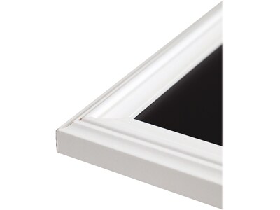 U Brands Magnetic Chalkboard, White, 40" x 30" (2916U00-01)