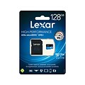 Lexar High-Performance 633x 128GB microSDXC Memory Card with Adapter, Class 10, UHS-I (LSDMI128BBNL6