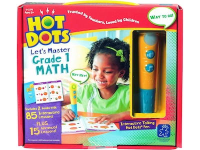 Hot Dots Jr. Lets Master Grade 1 Math, Multicolor (2374)