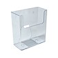 Azar 1-Pocket Poly Letter/Legal Size Magazine Wall File, Clear, 4-Pack (252415)