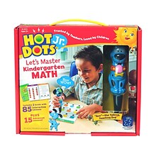 Educational Insights Hot Dots Jr. Lets Master Kindergarten Math Set, 5-6 Ages (EI-2373)