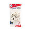 Pentel Hi-Polymer Cap Eraser, White, 50/Pack (ZEH02BP50)