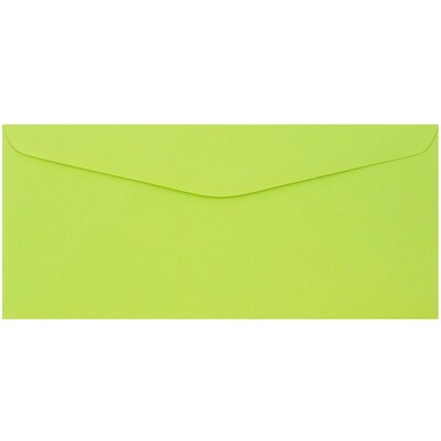 JAM Paper #9 Business Envelope, 3 7/8 x 8 7/8, Ultra Lime Green, 50/Pack (1532898I)