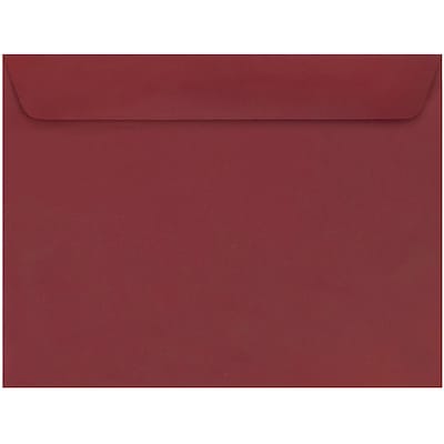 JAM Paper Booklet Envelope, 9 x 12, Dark Red, 250/Box (31511309H)