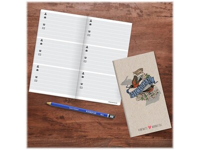 Undated TF Publishing Michigan 3.5" x 6.5" Paperboard Phone/Address Book, Multicolor, Each (99-MICHAB)