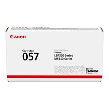 Canon 057 Black Standard Yield Toner Cartridge, Prints Up to 3,100 Pages (3009C001)