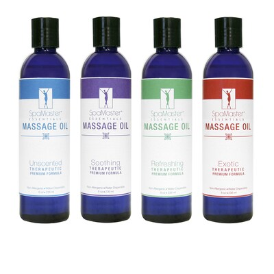 Master Massage Variety Massage Oil, 8 oz. 4/Pack (30575)