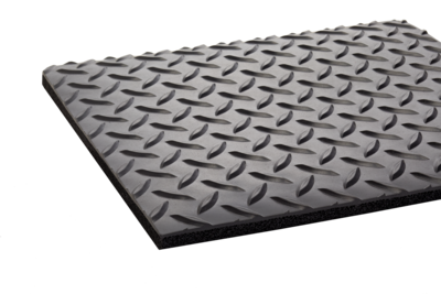 Crown Industrial Deck Plate Anti-Fatigue Floor Mat, 36 x 60, Black (CWNCD0035DB)