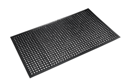 Crown Safewalk-Light  Wet Area Anti-Fatigue Floor Mat, 36 x 60, Black (CWNWSCT35BK)