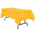 JAM Paper® Plastic Table Cover, 54 x 108 Inches, Yellow Tablecloth, Sold Individually (291423362)