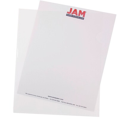 JAM Paper Plastic Sleeves, 9 x 12, Clear, 120/Box (2226316988B)