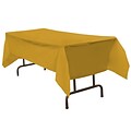 JAM Paper® Plastic Table Cover, 54 x 108 Inches, Gold Tablecloth, Sold Individually (291425371)
