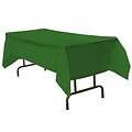 JAM Paper Solid Color 108 x 54 Plastic Table Cover, Green (291429697)