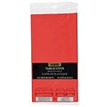 JAM Paper® Plastic Table Cover, 54 x 108 Inches, Red Tablecloth, Sold Individually (291423360)