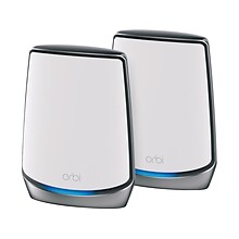 NETGEAR Orbi Ultra-Performance AX Tri Band Mesh WiFi 6 System, White (RBK852-100NAS)