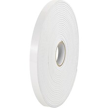 Tape Logic® Removable Double Sided Foam Tape, 1/16 Thick, 1/2 x 36 yds., White, 2/Case (T9535902PK