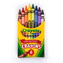 Crayola Crayons Peggable Assorted Colors, 8 Per Box (52-3008)