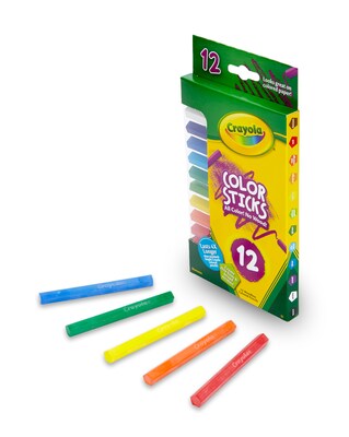 Crayola Color Stick Pencils, Assorted Colors, 12 Per Box (68-2312)