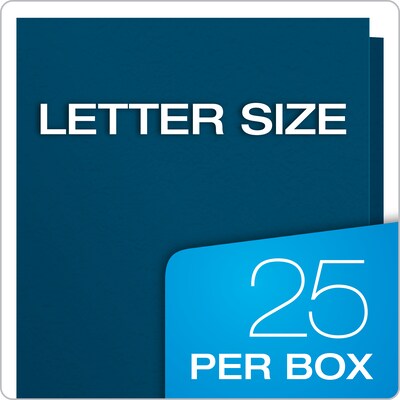Oxford 2 Pockets Fastener Folders, Blue, 25/Box (OXF 57702)