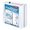Cardinal FreeStand EasyOpen Heavy Duty 4 3-Ring View Binders, D-Ring, White (43140)