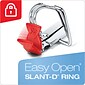 Cardinal FreeStand EasyOpen 5" 3-Ring View Binders, D-Ring, White (43150)