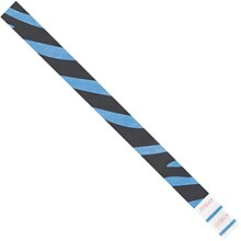 Tyvek® Wristbands, 3/4 x 10, Blue Zebra Stripe, 500/Case (WR108BE)