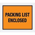 Tape Logic® Packing List Enclosed Envelopes, 10 x 12, Orange, 500/Case (PL429)