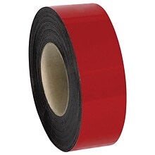 Partners Brand Warehouse Labels, Magnetic Rolls, 2 x 100, Red, 1/Case (LH148)