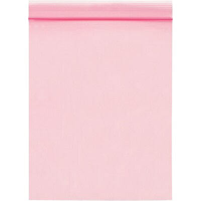 4 x 6 Reclosable Poly Bags, 2 Mil, Pink, 1000/Carton (PBAS710)