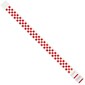 Tyvek® Wristbands, 3/4" x 10", Red Checkerboard, 500/Case (WR103RD)